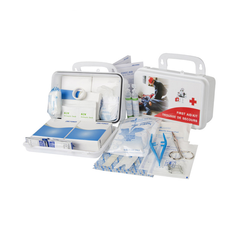 I-First Aid Kit yendawo yokwakha, i-Weatherproof, ikesi lePlastiki