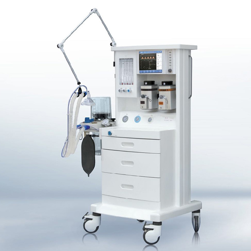 Aukštos kokybės daugiafunkcis ligoninės medicinos įrangos anestezijos aparatas su garintuvu / LCD ekranu