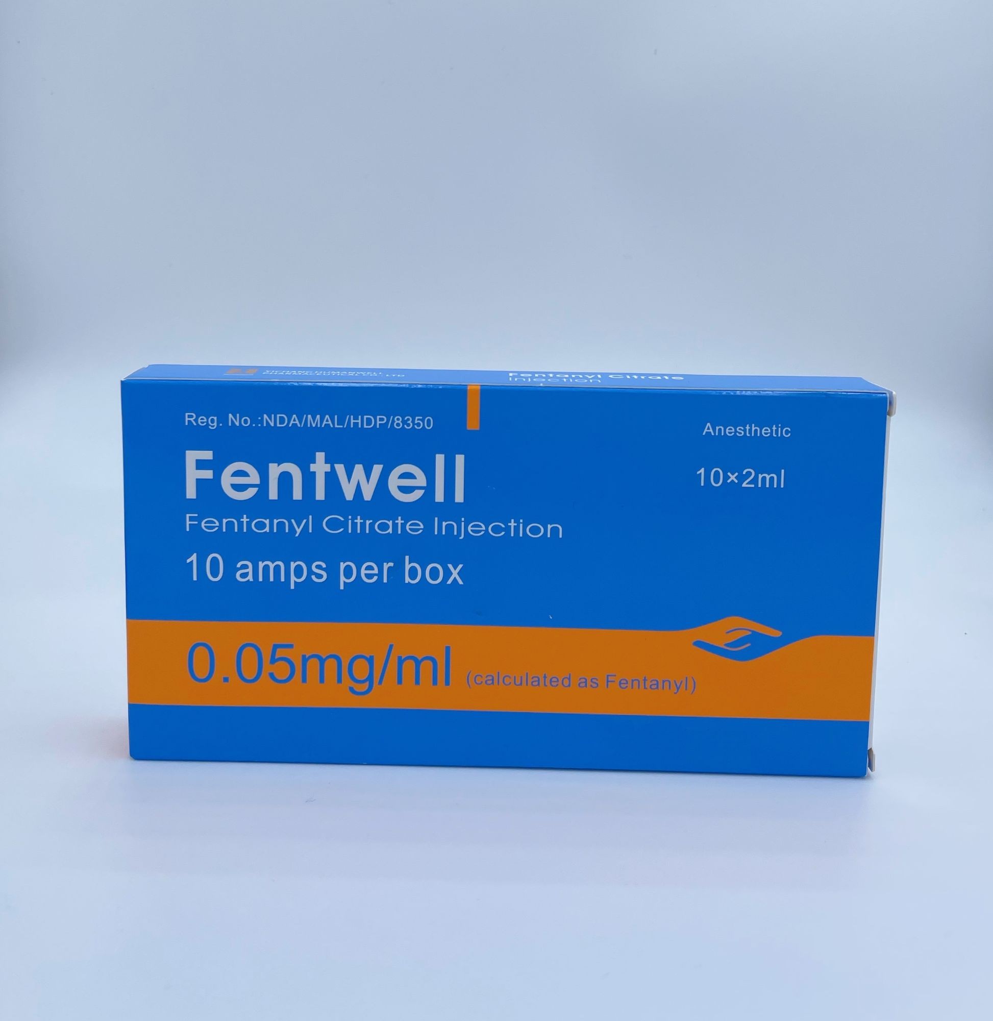 0.05 mg/ml, 2 ml de inyección de citrato de fentanilo